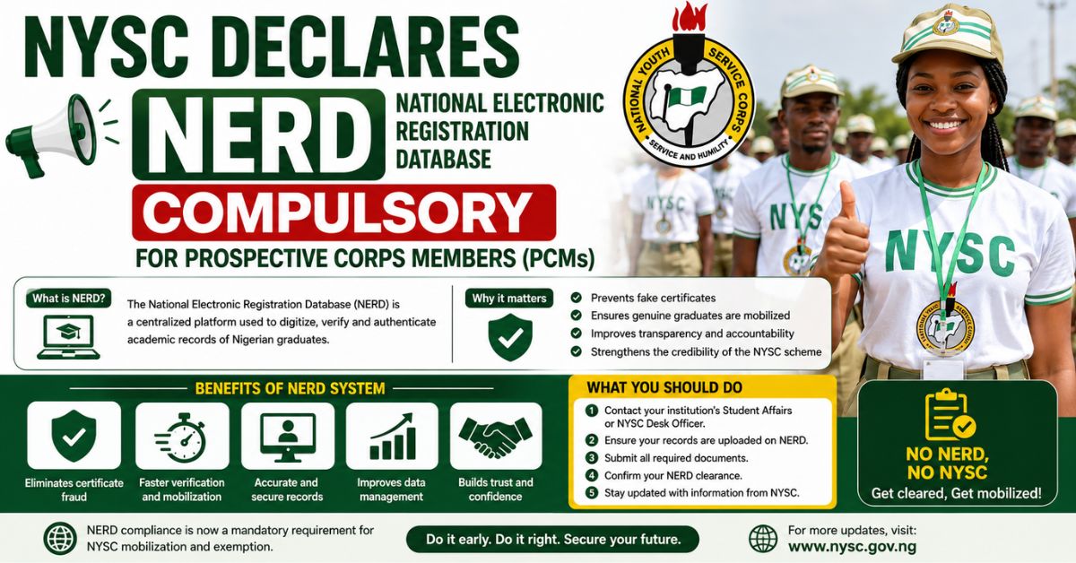 NYSC Mobilisation Requirements 2026